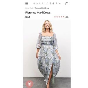 Baltic born Florence maxi dress NWT